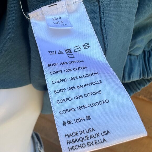 Free People Beach Sunday Afternoon Blue Muscle T-shirt Size S - Picture 3 of 8